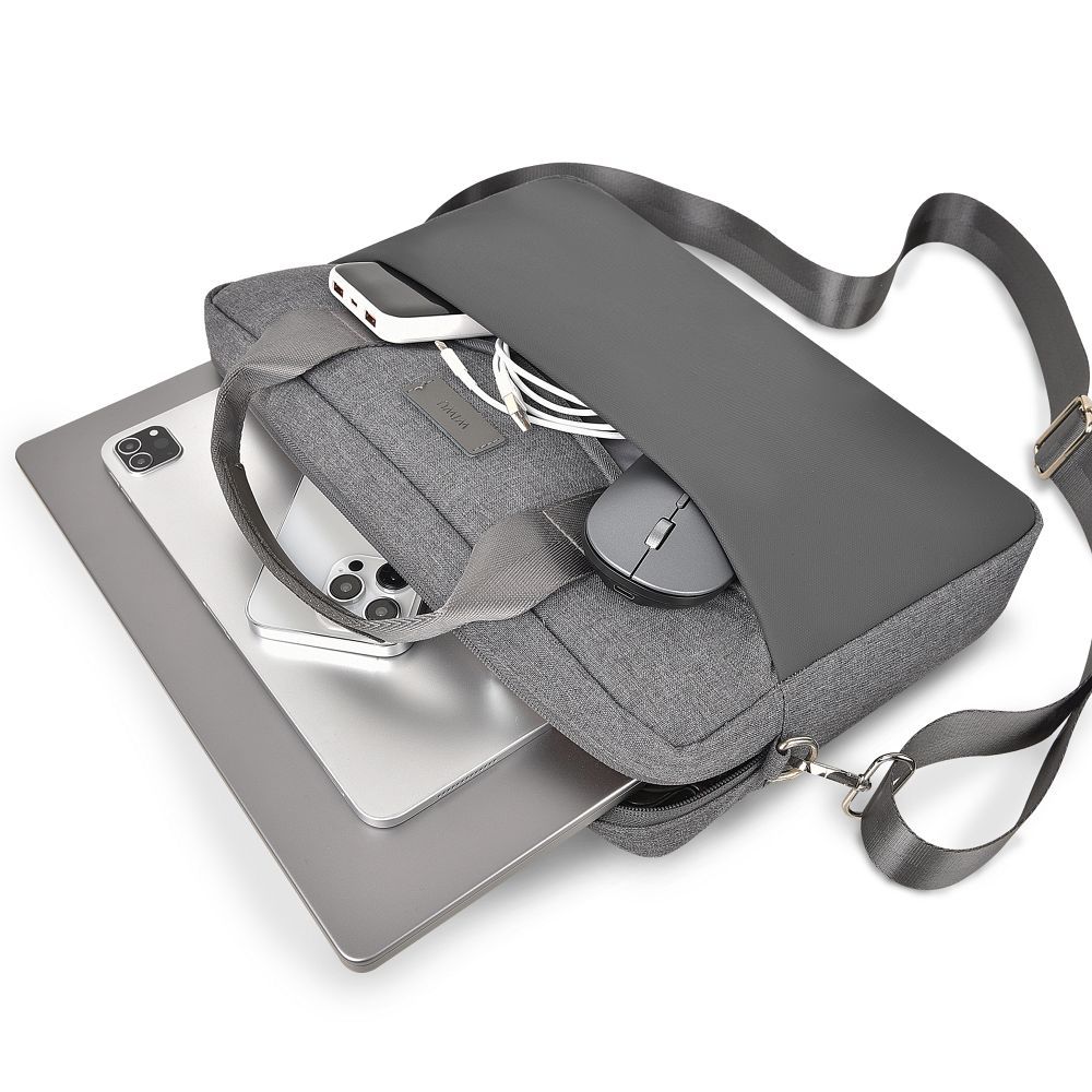WiWU - Waterproof Laptop Bag 15,6" Minimalist Pro - gray - Image 5