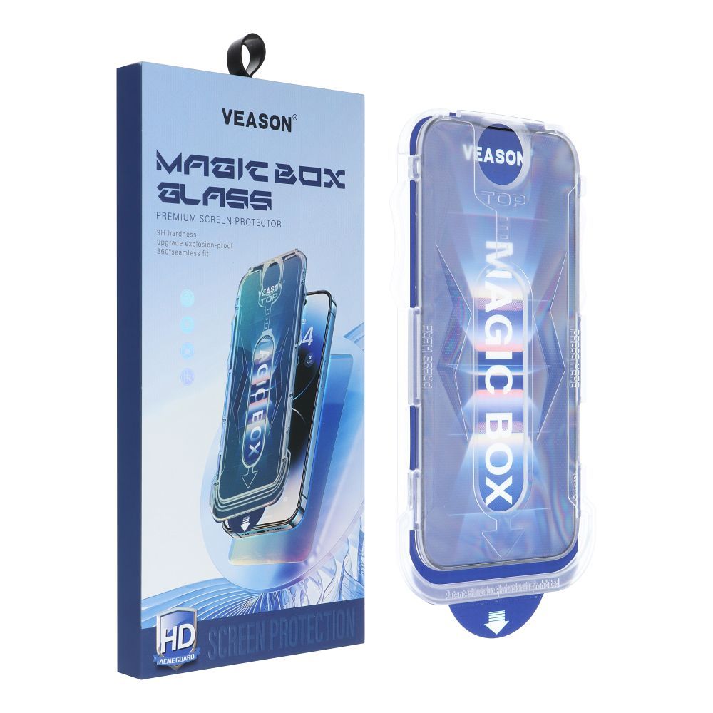 6D Pro Veason Easy-Install Glass - for Iphone 15 Pro black - Image 2