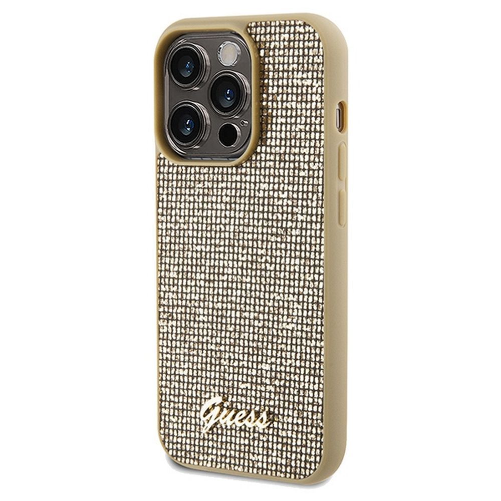 Original faceplate case GUESS GUHCP14LPMSDGSD for iPhone 14 Pro (Disco Script Metal / gold) - Image 2