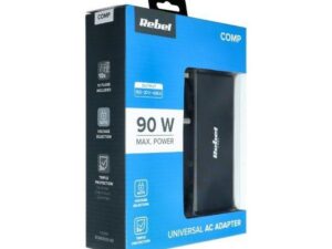 REBEL universal travel charger 90W 18-20V automatic 10 plugs black