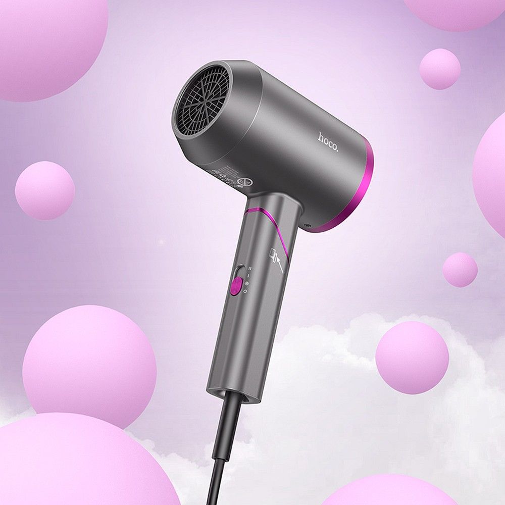 HOCO hot and cold air foldable hair dryer HP13 Plus rose red - Image 8