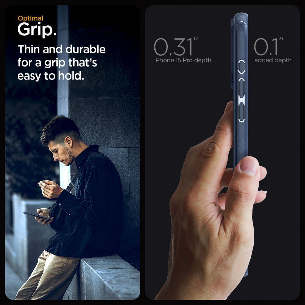 SPIGEN Mag Armor compatible with MagSafe for IPHONE 15 PRO navy blue - Image 11