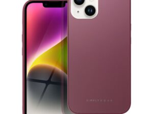 Roar Matte Glass Case - for iPhone 14 claret