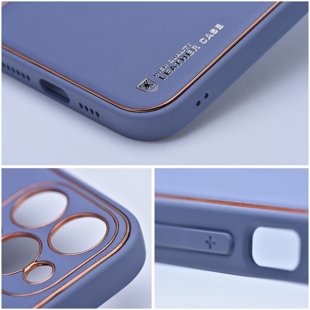 LEATHER case for IPHONE 12 Pro Max blue - Image 4