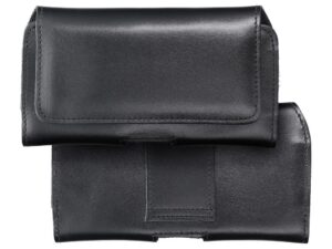 ROYAL universal horizontal leather belt holster size 3XL for Umidigi Bison 2 Pro / GT2 Pro 5G / X10 Pro / 202 DOOGEE S98 / S96 Pro / S88 Pro / S58 Pro 6 / S40 Pro HAMMER Blade 5G / Iron 3 / Blade 3 CAT S53 black