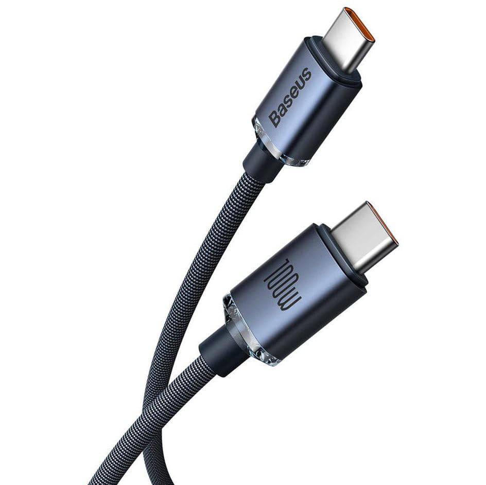 BASEUS cable Type C to Type C PD 100W Crystal Shine CAJY000601 1,2 m black - Image 2