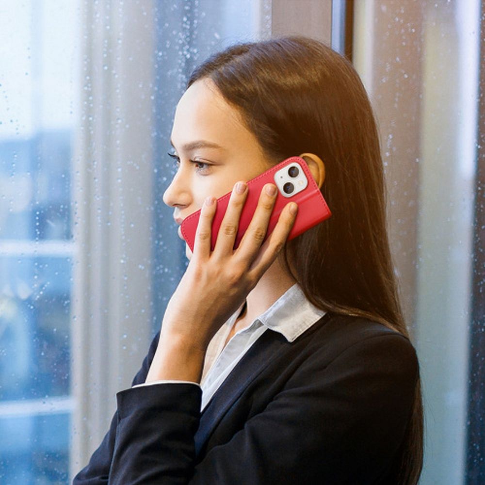 DUX DUCIS wallet case HIVO for IPHONE 15 Plus red - Image 11