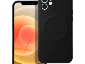 SILICONE MAG COVER case compatible with MagSafe for IPHONE 12 black