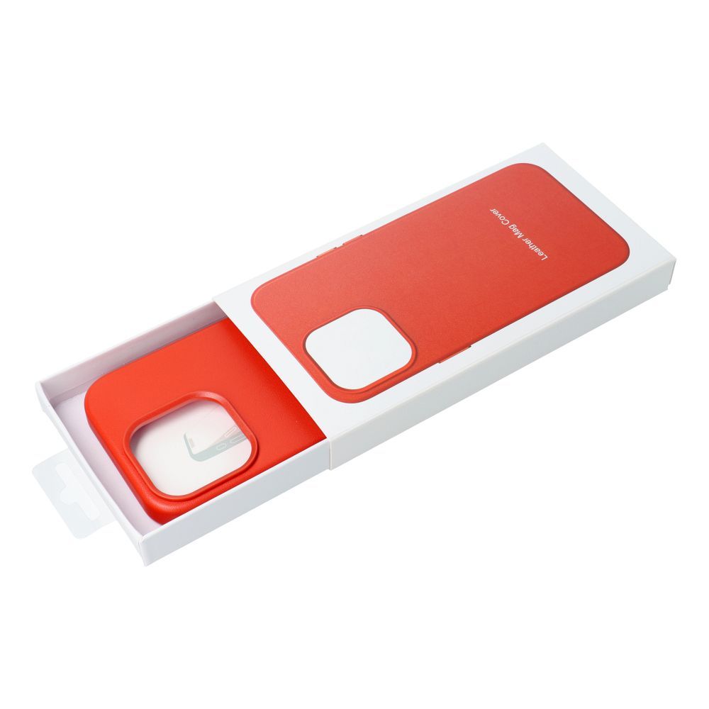 LEATHER MAG COVER case for IPHONE 15 red - Image 8
