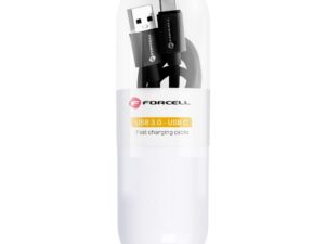 FORCELL C398 cable USB A to Type C QC3.0 3A TUBE 1 m black