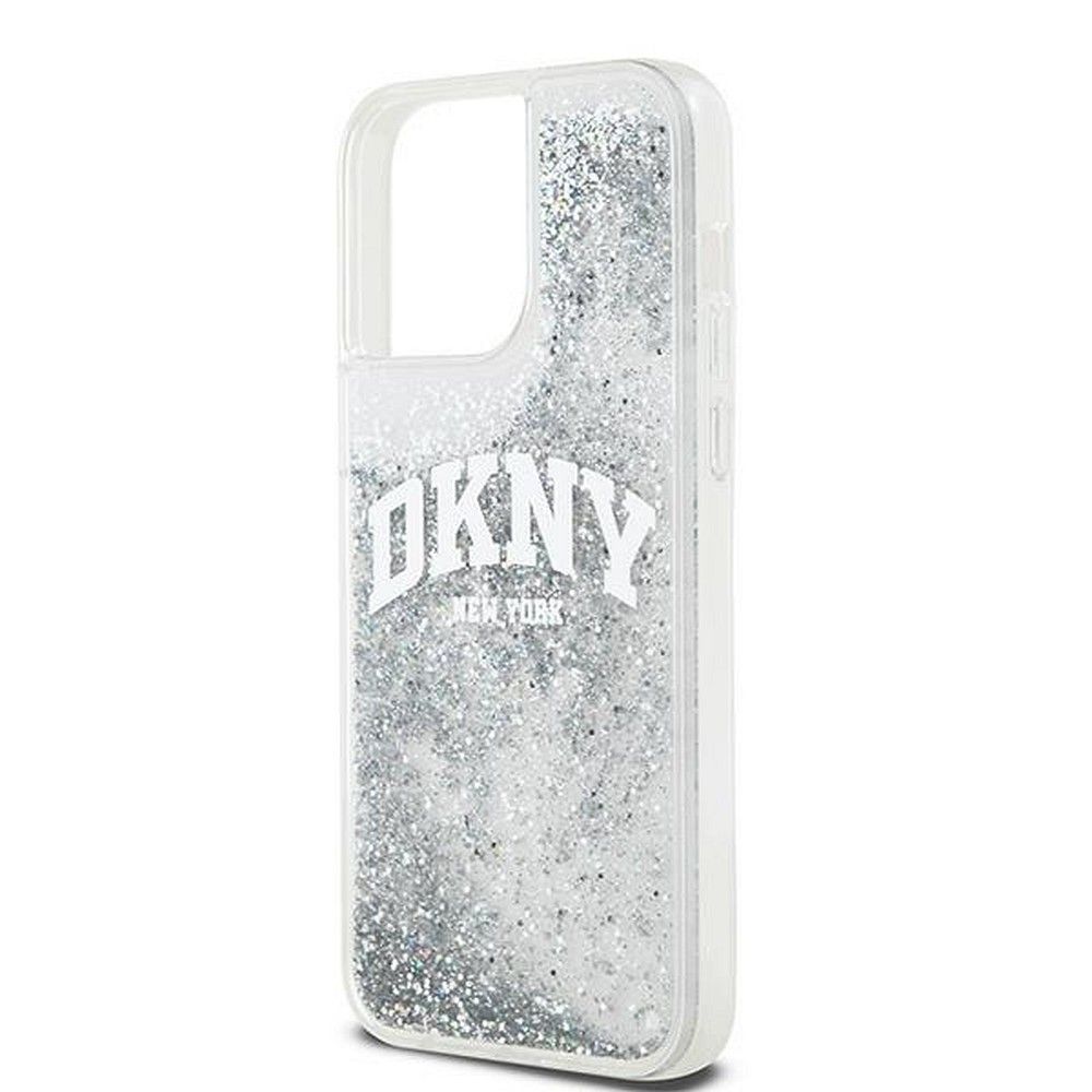 DKNY case for IPHONE 15 Pro DKHCP15LLBNAET (DKNY HC Liquid Glitters W/Arch Logo) white - Image 6