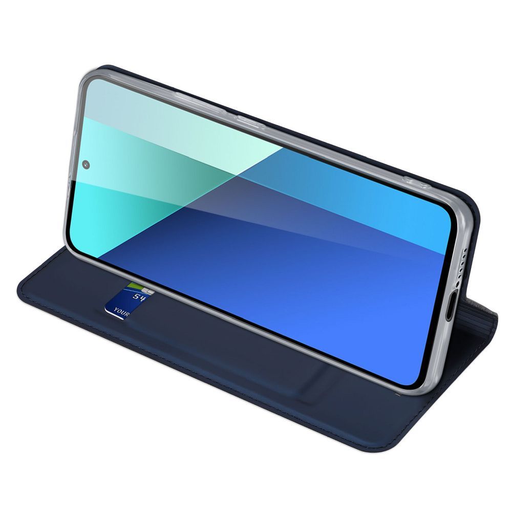 DUX DUCIS wallet case SKIN PRO for REDMI NOTE 13 4G blue - Image 2