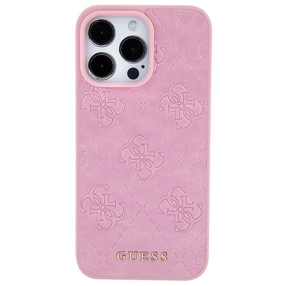 GUESS case for IPHONE 15 Pro GUHCP15LP4EPMP (Quilted 4G Classic) pink - Image 6
