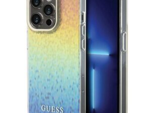 GUESS case for IPHONE 14 Pro GUHCP14LHDECMI (IML Faceted Mirror / disco iridescent) multicolor