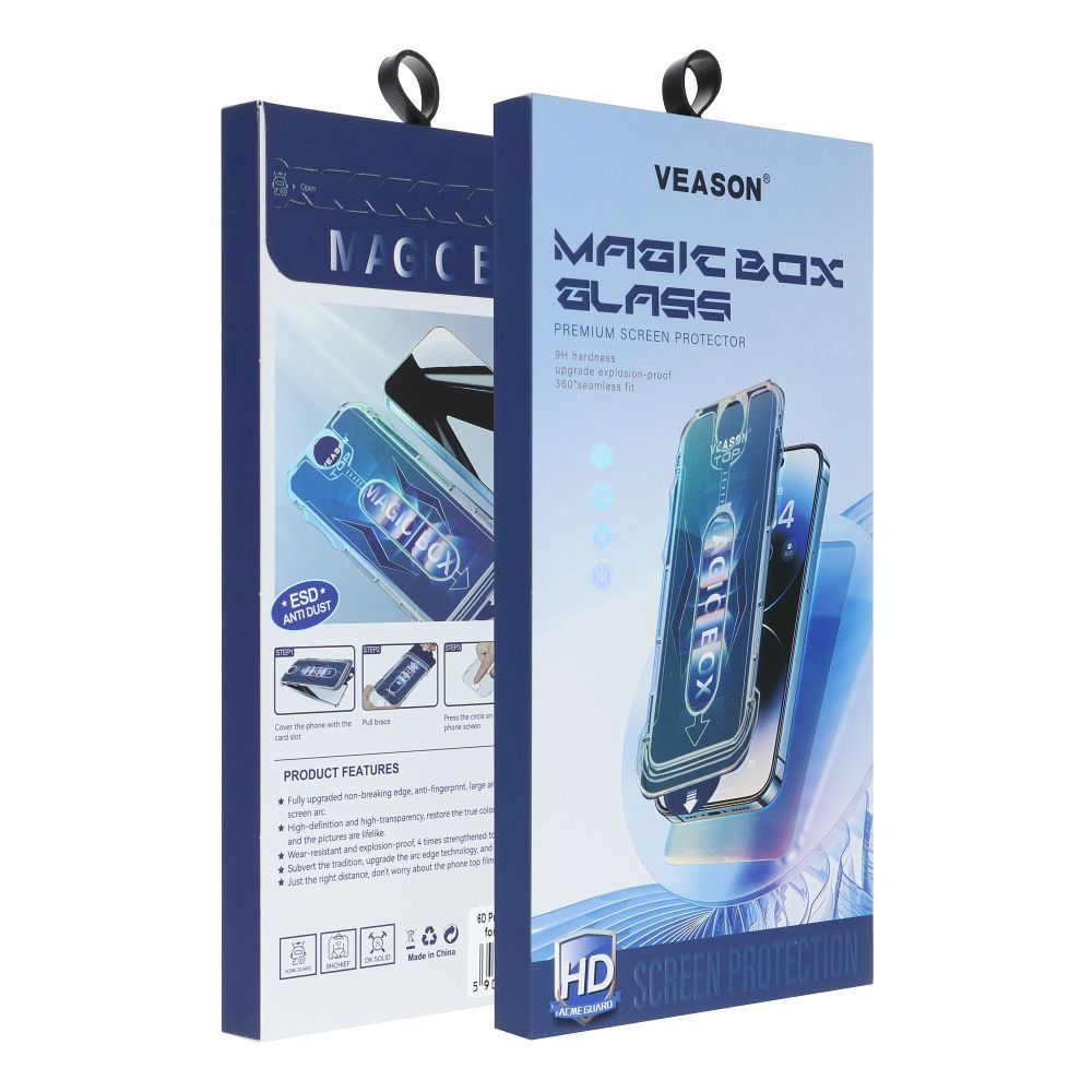 6D Pro Veason Easy-Install Glass - for Iphone 14 Pro Max black