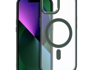 MATTE MAG COVER case compatible with MagSafe for IPHONE 13 green