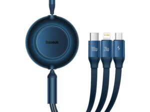BASEUS cable 3in1 Type C to Micro USB / Lightning / Type C PD QC4.0 3,5A 100W CAMJ010203 1,1 blue