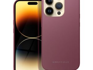 Roar Matte Glass Case - for iPhone 14 Pro claret