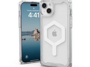 (UAG) Urban Armor Gear Plyo compatible with Magsafe for IPHONE 15 PLUS ice white