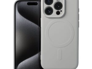 SILICONE MAG COVER case compatible with MagSafe for IPHONE 15 Pro titanium