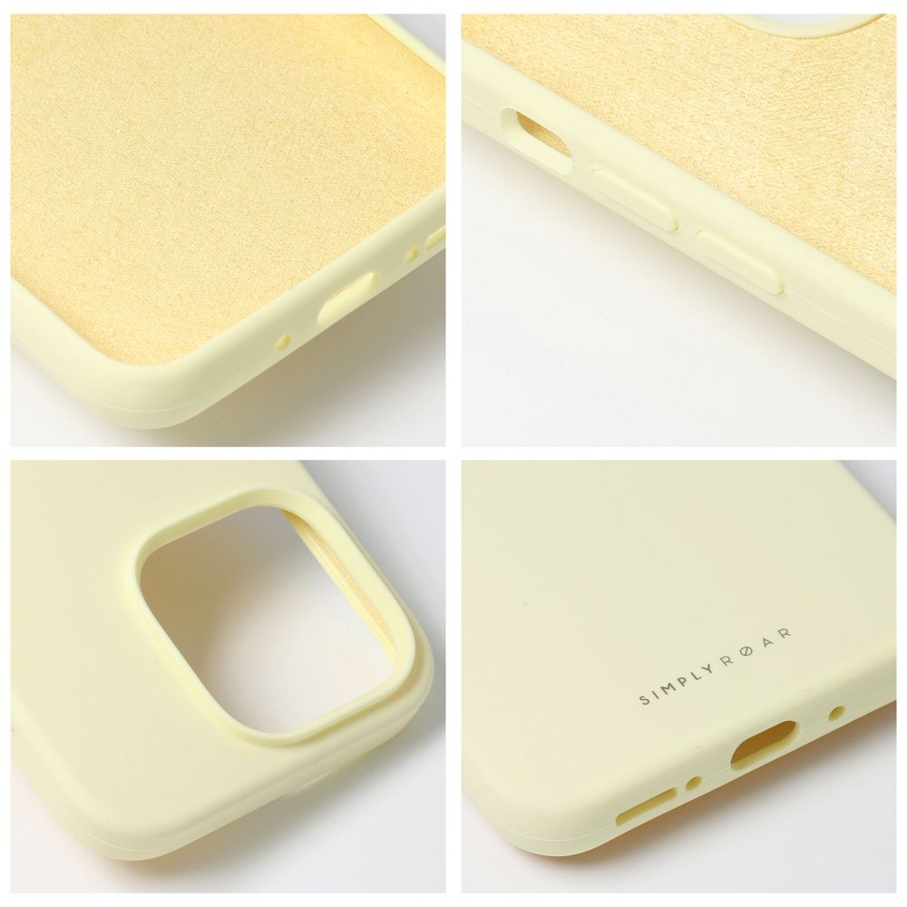 Roar Cloud-Skin Case - for iPhone 15 Plus Light Yellow - Image 5