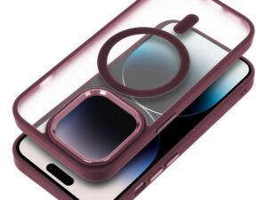 MATTE MAG COVER case compatible with MagSafe for IPHONE 16 Pro plum red