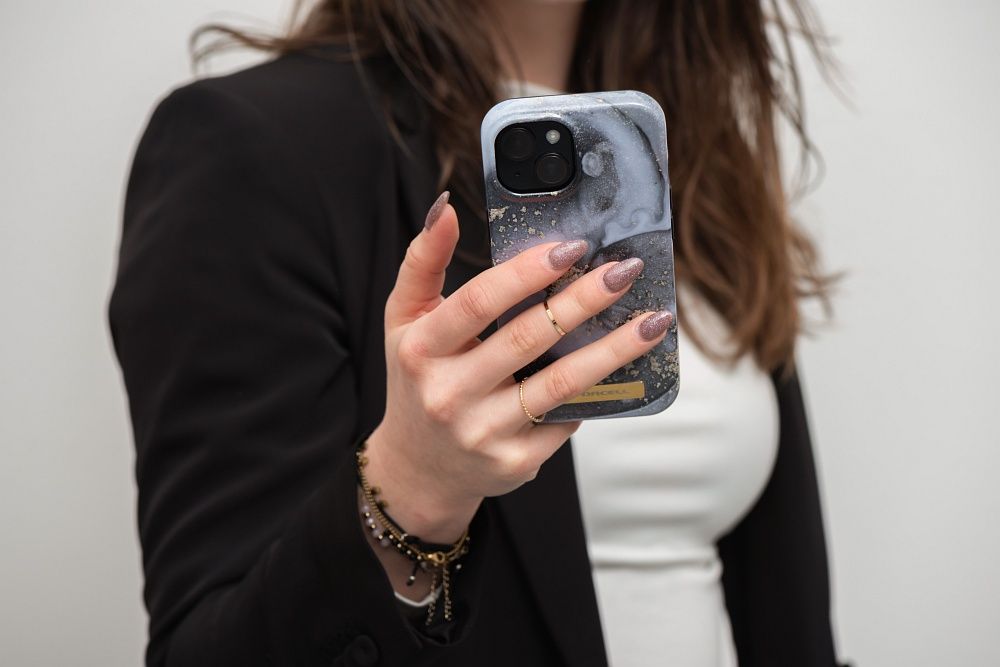 FORCELL F-PROTECT Mirage case compatible with MagSafe for IPHONE 14 Pro Max marble mist - Image 10