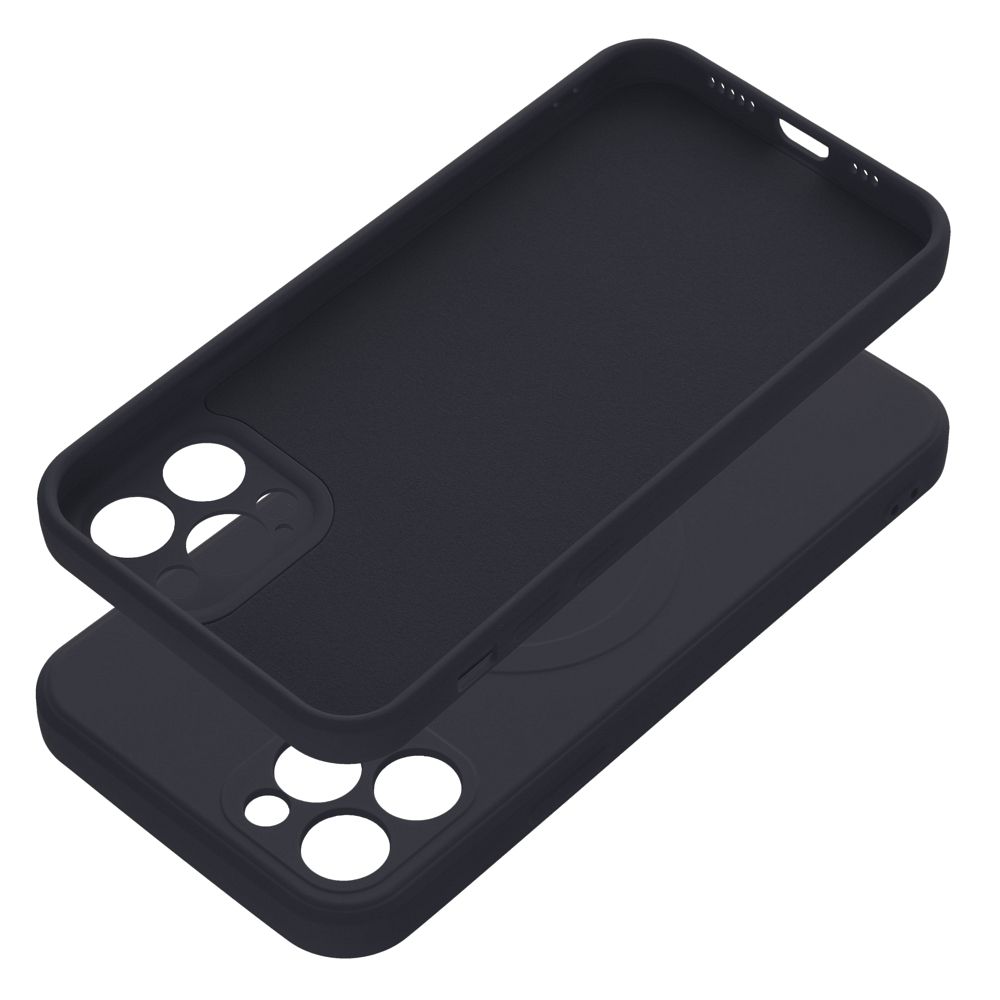 SILICONE MAG COVER case compatible with MagSafe for IPHONE 12 Pro black - Image 3