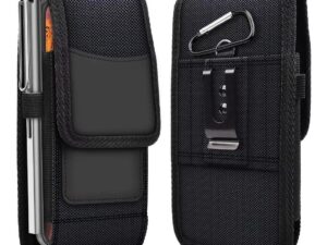 Vertical universal case OXFORD model 4 for IPHONE 13 PRO MAX / SAMSUNG S21 Ultra / XIAOMI 12 Ultra black
