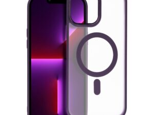 MATTE MAG COVER case compatible with MagSafe for IPHONE 13 Pro purple