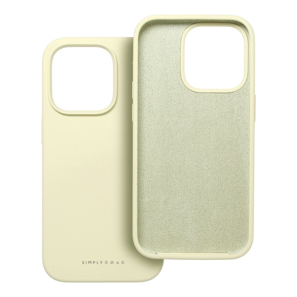 Roar Cloud-Skin Case - for iPhone 15 Plus Light Yellow - Image 4