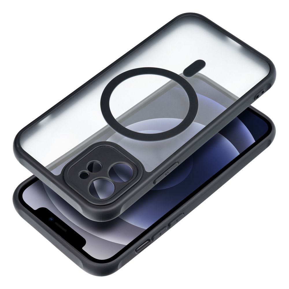 FULL MATTE MAG COVER case compatible with MagSafe for IPHONE 12 black - Image 3