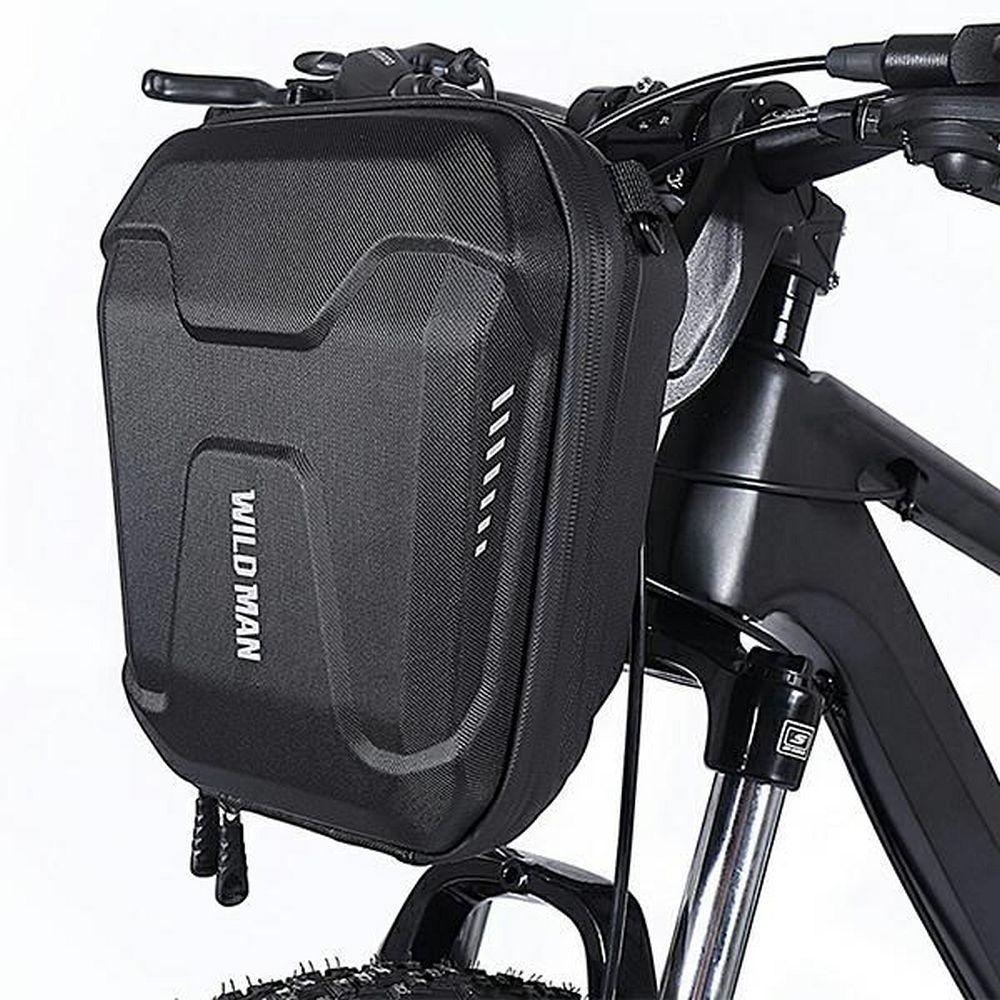 WILDMAN traveling bag for handlebars with zipper E8 3L black - Image 6