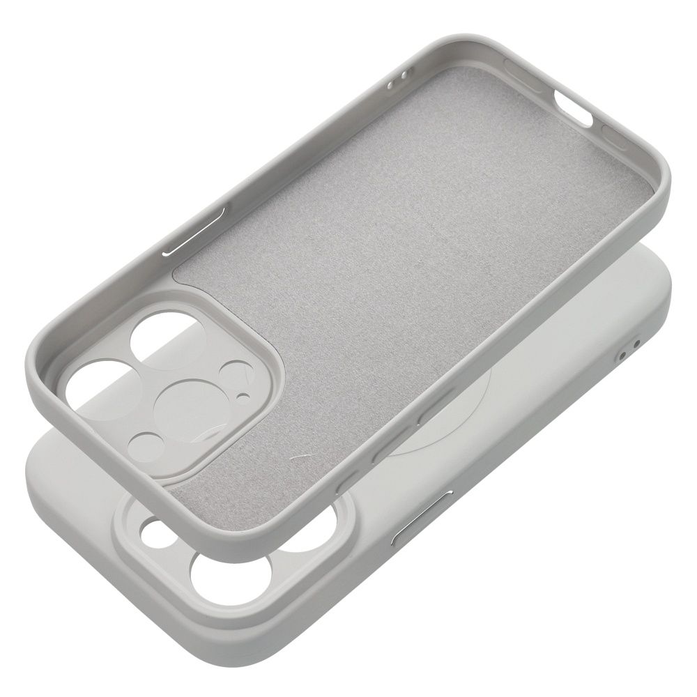 SILICONE MAG COVER case compatible with MagSafe for IPHONE 15 Pro titanium - Image 3