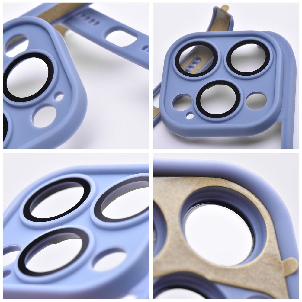 MINI BUMPERS case with camera island protection for IPHONE 15 Pro blue - Image 7