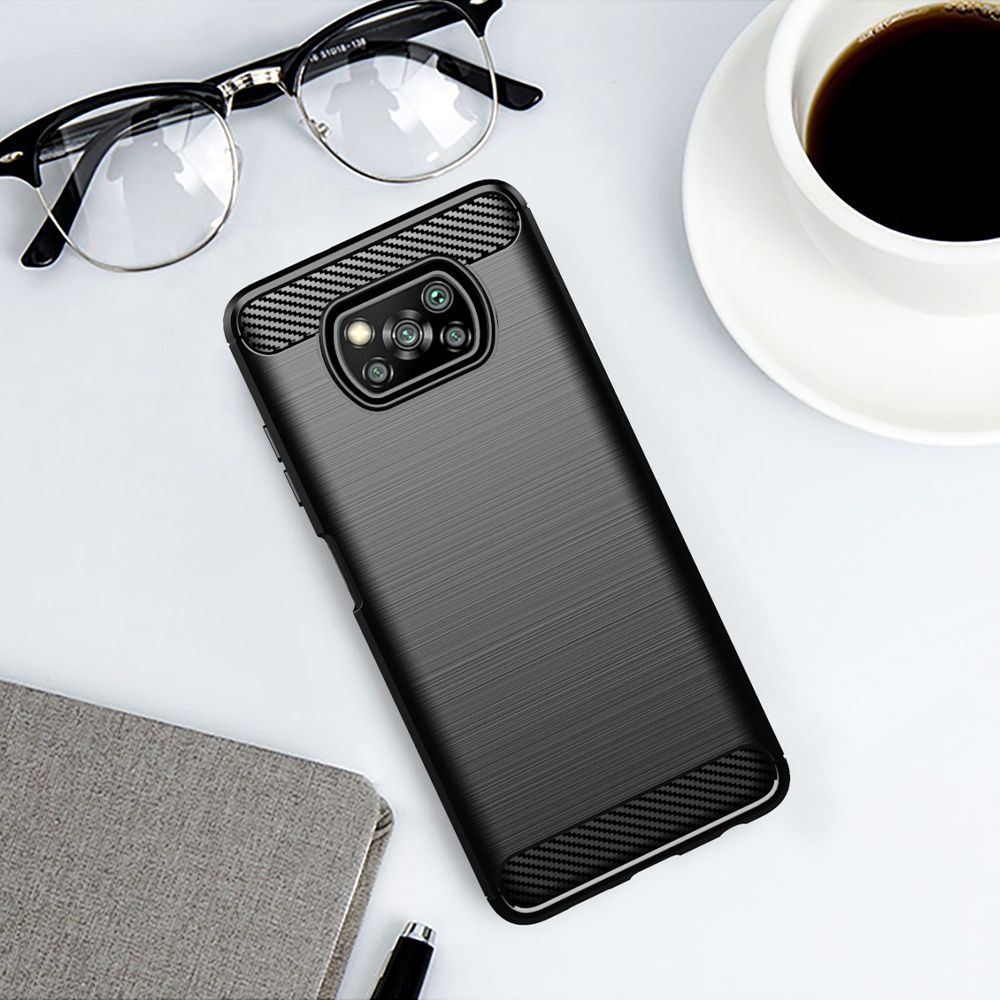 CARBON case for XIAOMI POCO X3 black - Image 6