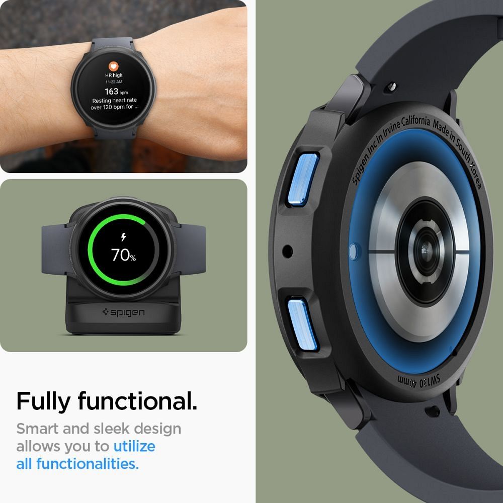 SPIGEN Liquid Air case for SAMSUNG Galaxy Watch 6 (40 MM) matte black - Image 13