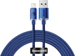 BASEUS cable USB A to Lightning 2,4A Crystal Shine CAJY000103 2 m blue