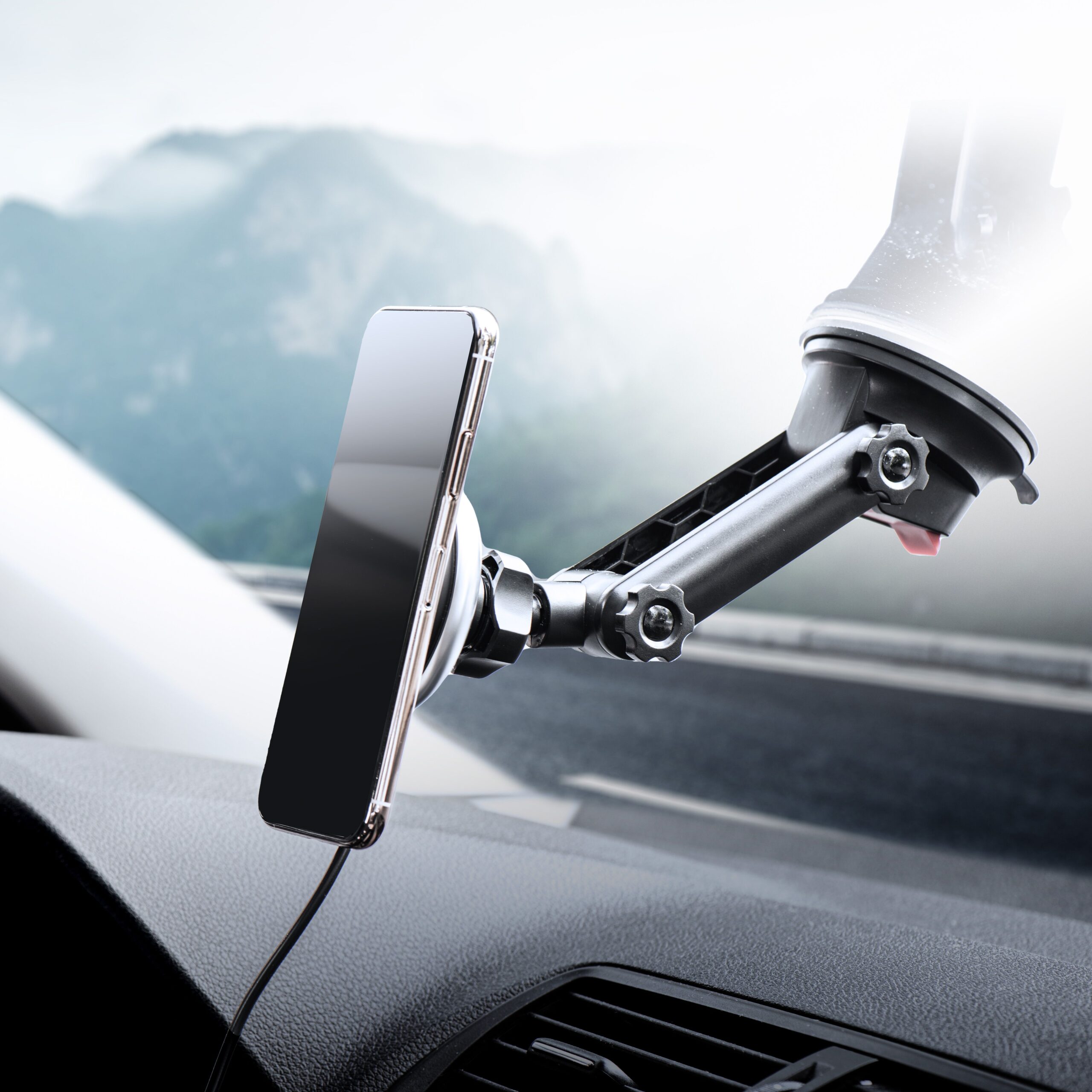 FORCELL car holder to center console/window with wireless charging support MagSafe 15W HS2 - Image 10