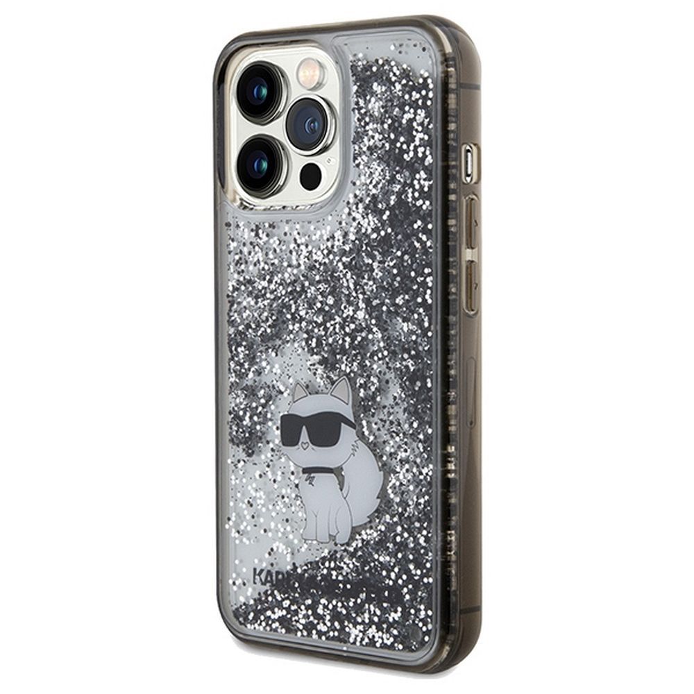 KARL LAGERFELD case for IPHONE 13 Pro Max KLHCP13XLKCNSK (Liquid Glitter C) transparent - Image 2