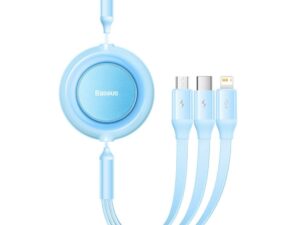 BASEUS cable 3in1 USB A to Micro USB / Lighting / Type C 3,5A CAMJ010017 1,1 m blue