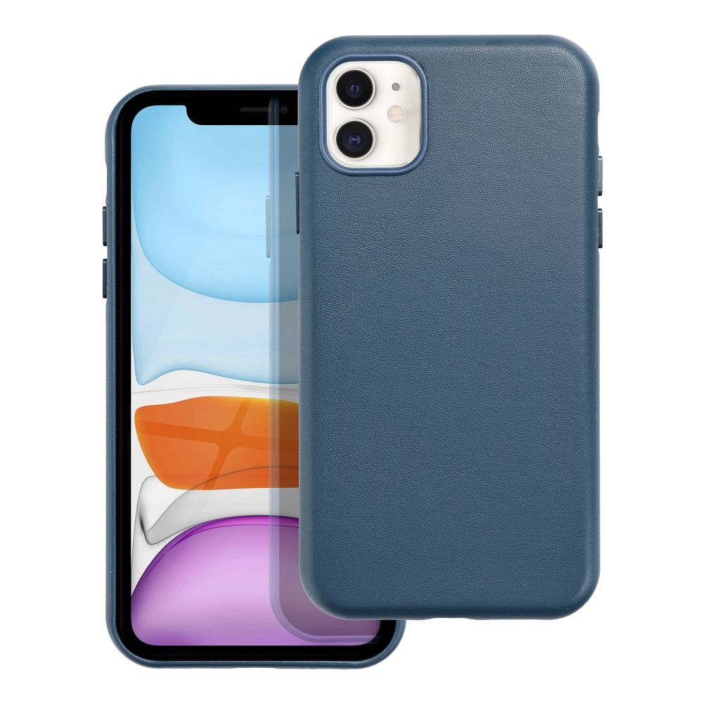 LEATHER MAG COVER case for IPHONE 11 indigo blue