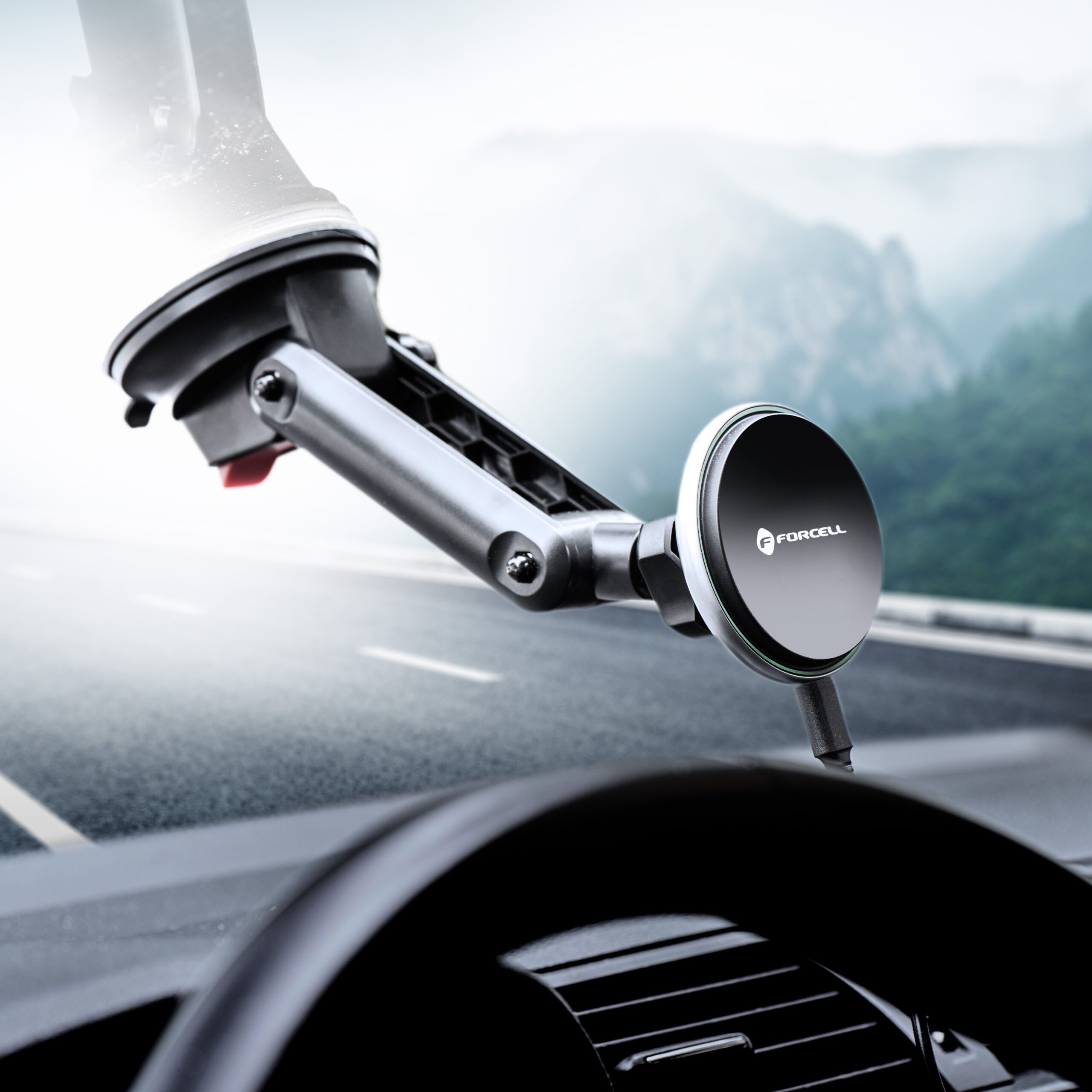 FORCELL car holder to center console/window with wireless charging support MagSafe 15W HS2 - Image 11