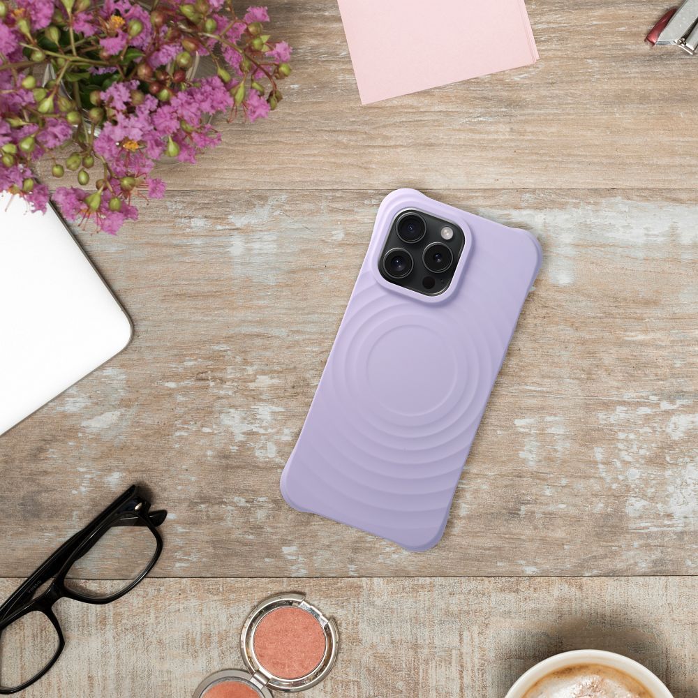 Silicone Zephyr Mag Cover compatible with MagSafe do IPHONE 15 PLUS lilac - Image 5