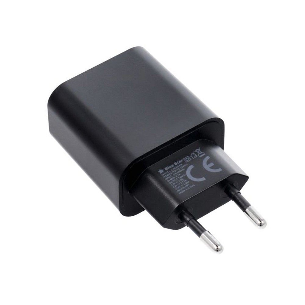 BLUE STAR utazó töltő, C-típus + C-típus–Lightning kábel, PD, QC 4.0, 3 A, 20 W, TFB-TC-20WPD, fekete - Image 2