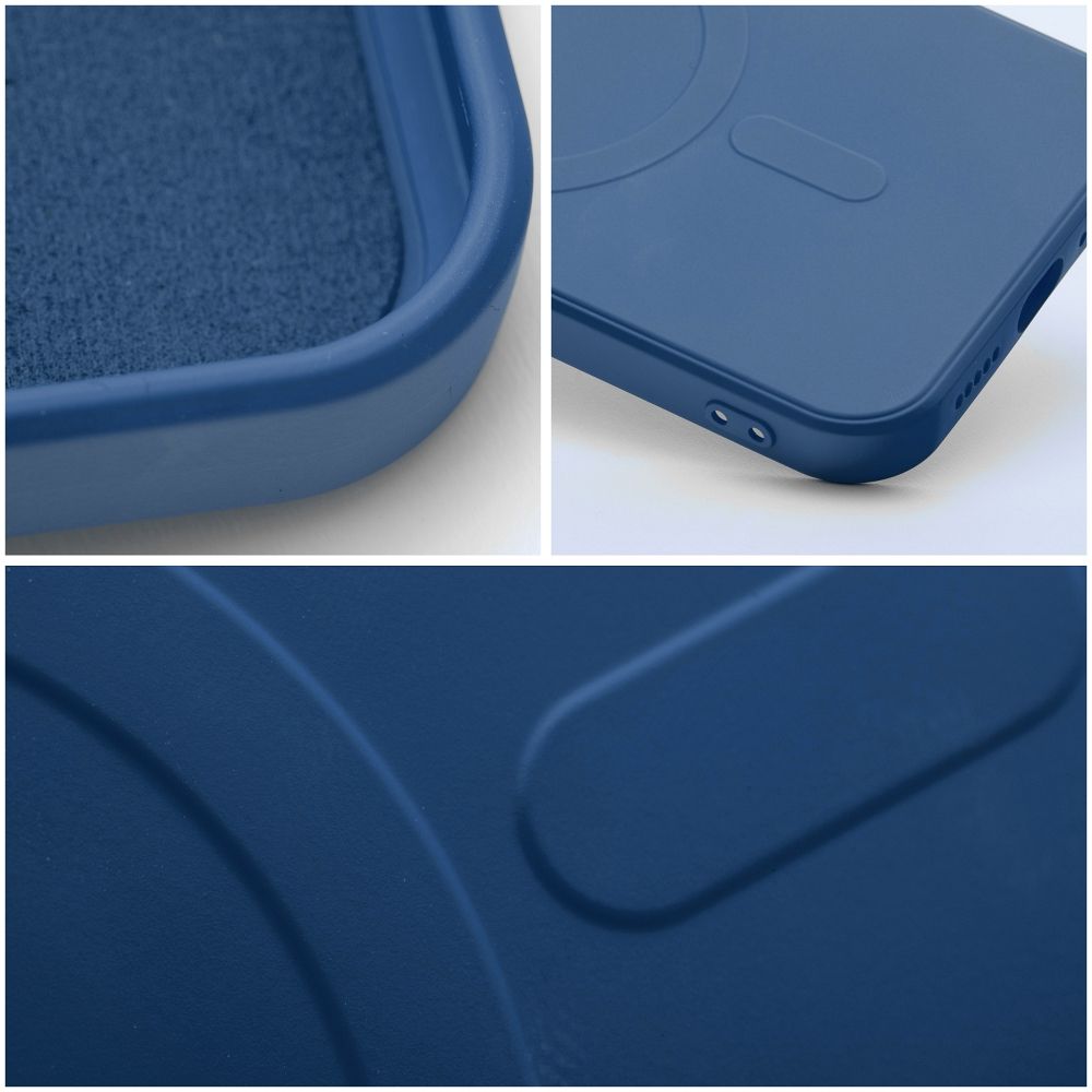 SILICONE MAG COVER case compatible with MagSafe for IPHONE 15 Plus blue - Image 11