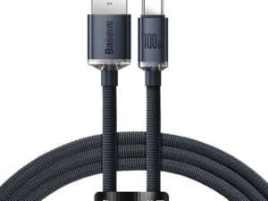 BASEUS cable USB A to Type C PD 100W Crystal Shine CAJY000501 2 m black