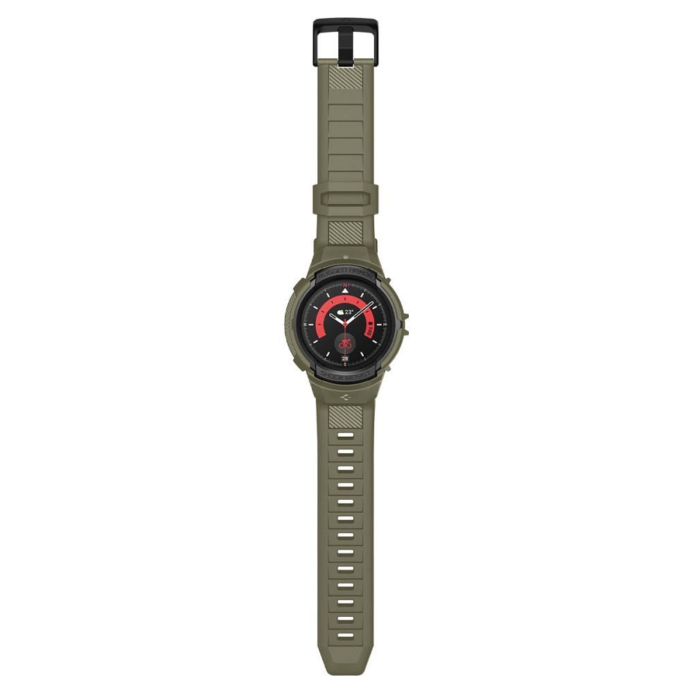 SPIGEN Rugged Armor ”PRO” for SAMSUNG WATCH 5 PRO (45 MM) vintage khaki - Image 9
