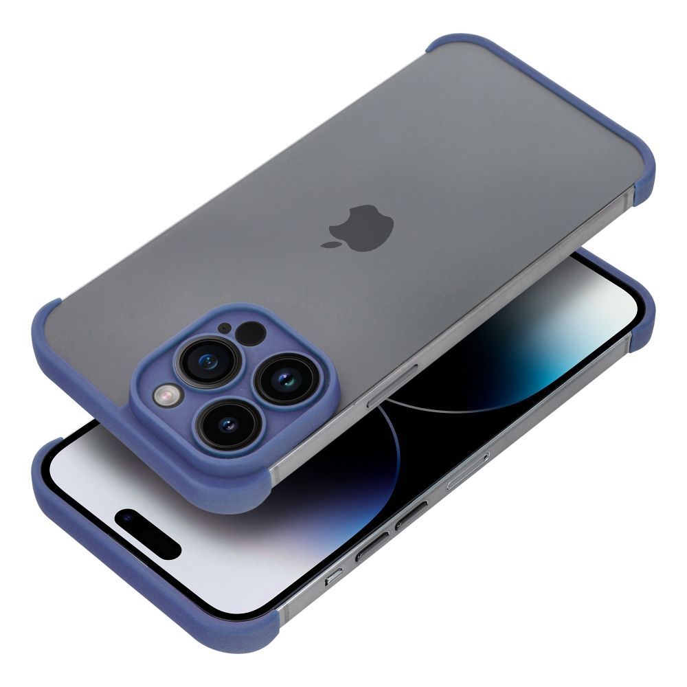 MINI BUMPERS case with camera island protection for IPHONE 15 Pro blue - Image 3
