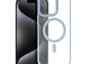 MATTE MAG COVER case compatible with MagSafe for IPHONE 15 Pro Max blue